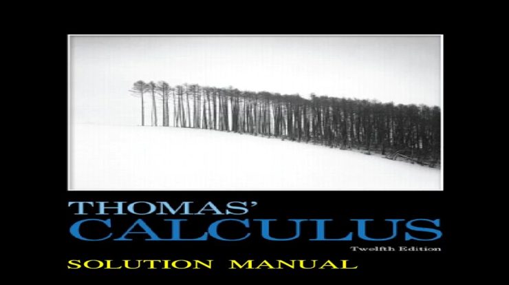 Thomas calculus 15th edition solutions