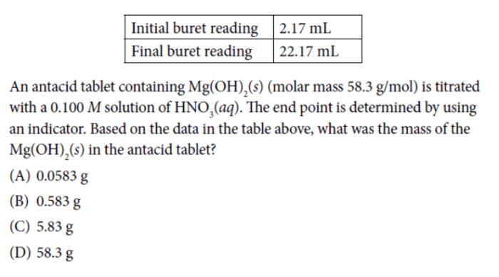 Ap chemistry unit 3 practice test