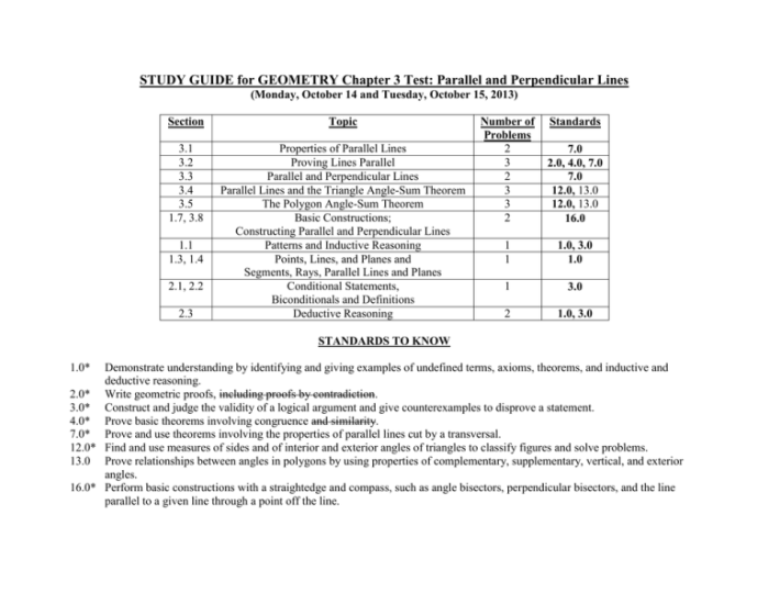 Geometry final exam study guide answer key