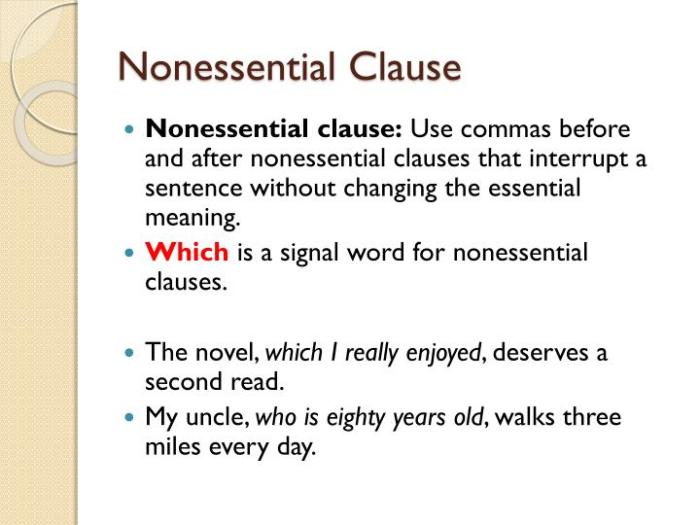 Essential and nonessential clauses worksheet with answers pdf